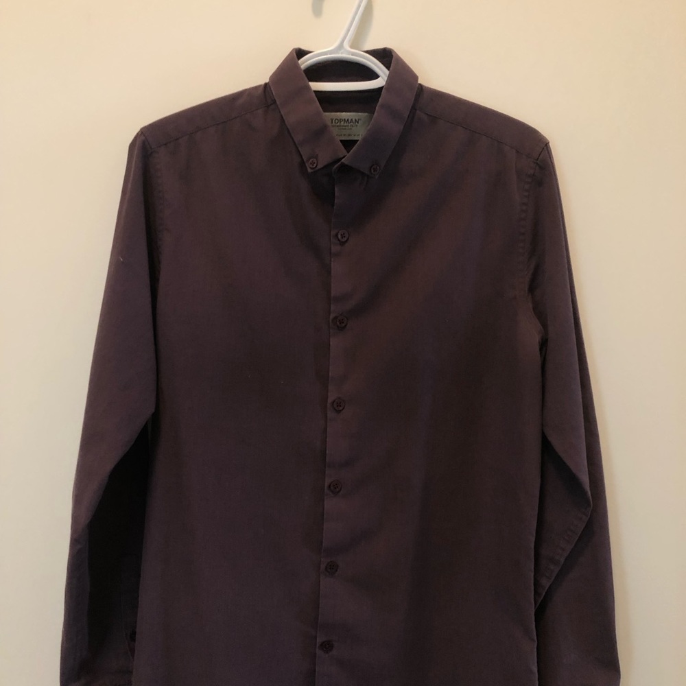 Purple Topman mens dress shirt